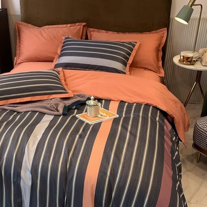 striped-bedding-set-in-warm-tones-luxurious-velvet-for-cozy-homes-glaveri