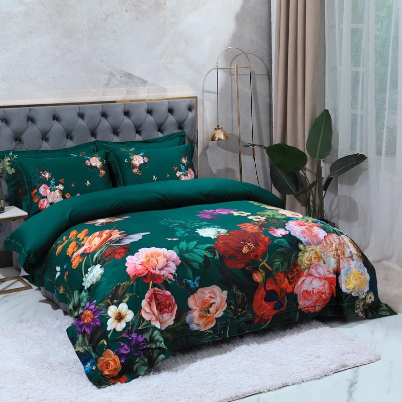 silk-bedding-set-with-floral-print-for-luxurious-home-comfort-glaveri