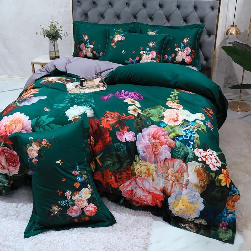 silk-bedding-set-with-floral-print-for-luxurious-home-comfort-glaveri