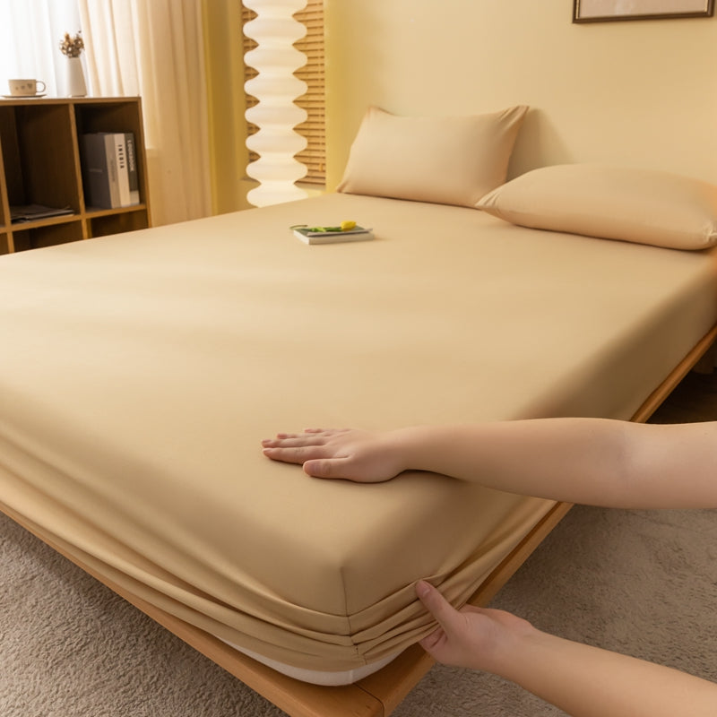 fitted-sheet-in-solid-colours-soft-elastic-bedding-for-home-comfort-glaveri