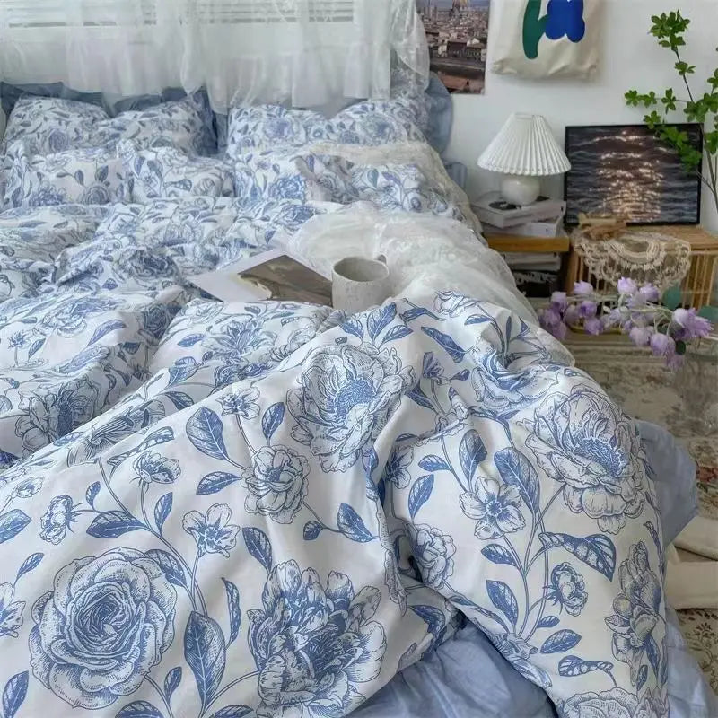 blue-flower-duvet-cover-soft-stylish-bedding-for-home-decor-glaveri